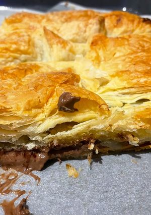 Una foto de Napolitana de Reese (chocolate y crema de cacahuete)