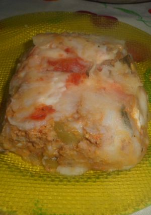 Una foto de Arrollado de papas y carne picada