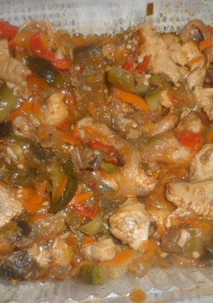 Una foto de Relleno de tacos o fajitas con pollo
