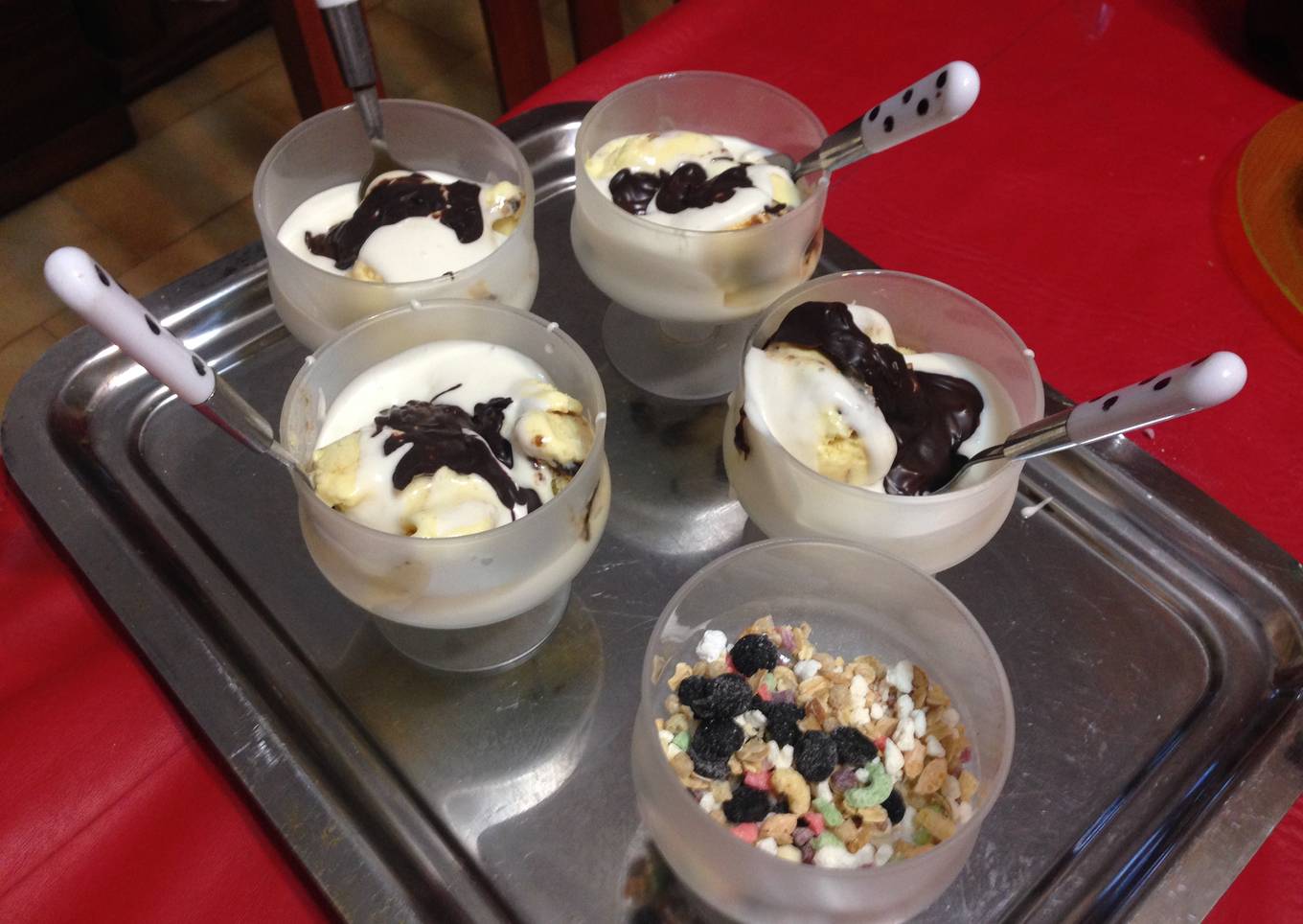 Copa helada de tiramisú