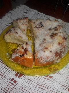 Una foto de Torta con levadura y coco
