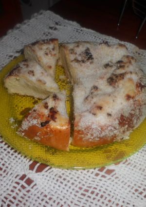Una foto de Torta con levadura y coco