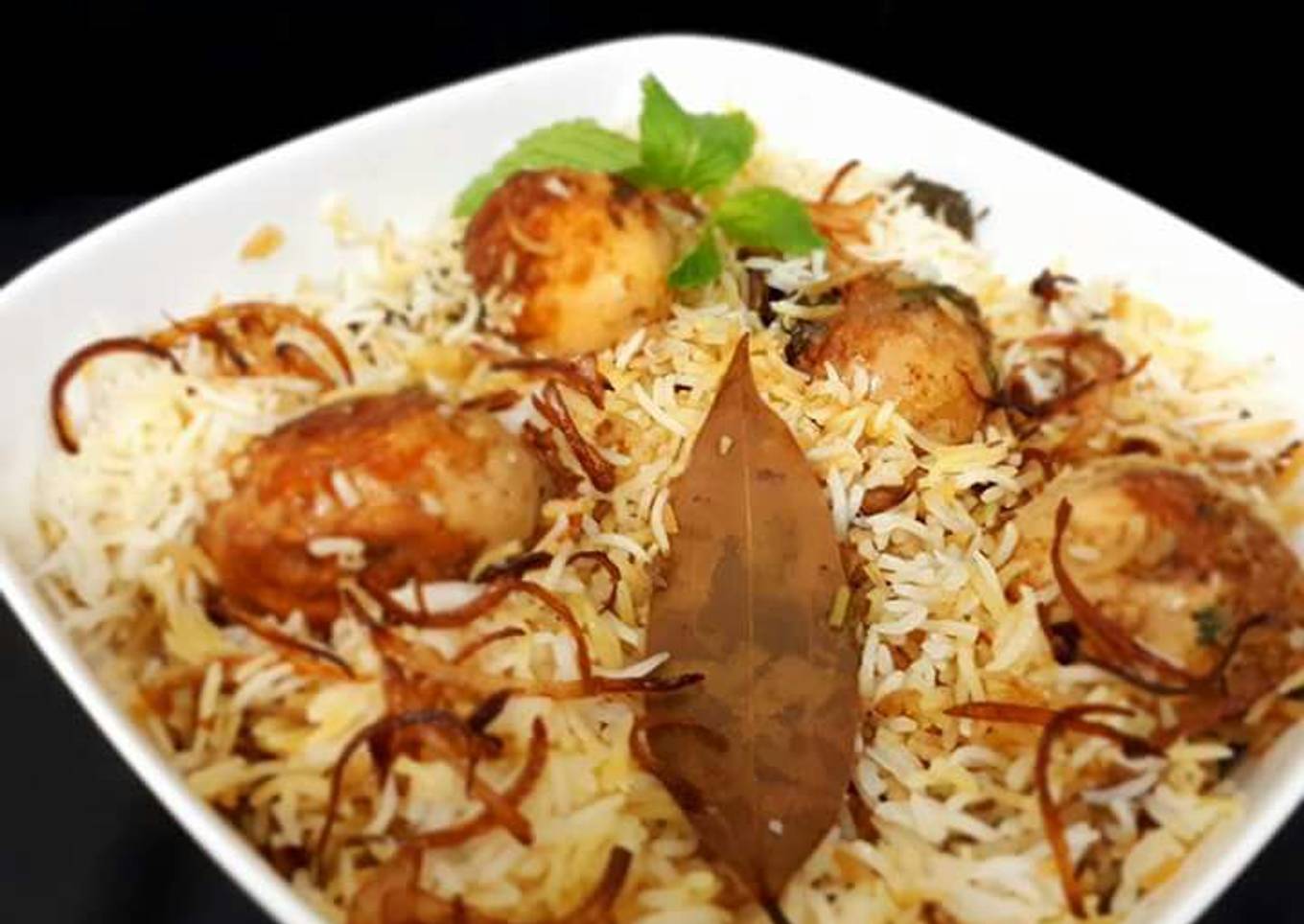 Egg dum biryani