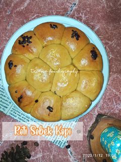 Foto resep Roti sobek kopi (no knead)