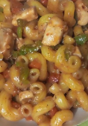 A picture of 😋Chicken macaroni 😋.