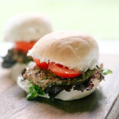 A picture of Beef and Courgette Burgers.