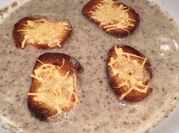 A picture of cheese croutons