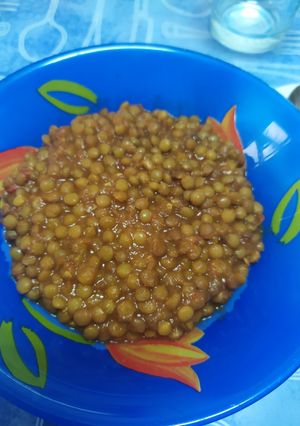 Una foto de Lentejas con verduras