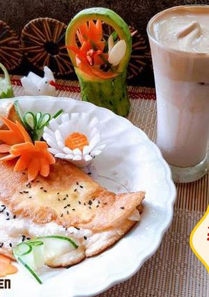 Hình của món Cà phê bọt biển Dalgona.