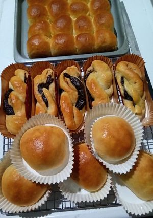 Foto resep Roti Sobek dan Roti Isi Coklat, adonan 500 gr