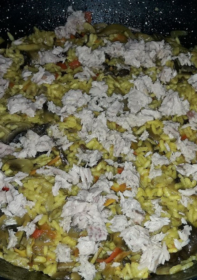Una foto de Arroz de setas !