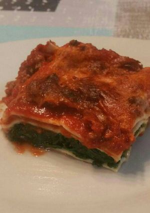 Une photo de Lasagnes tomate épinards de la ruche
