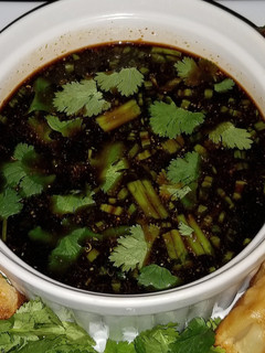 A picture of Mike's Potsticker Dipping Sauce.