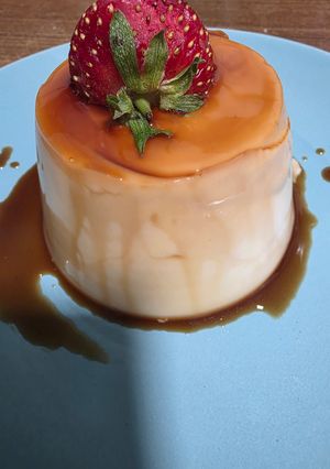 Una foto de 🍮Flan de queso en menos de 15 minutos en Mambo