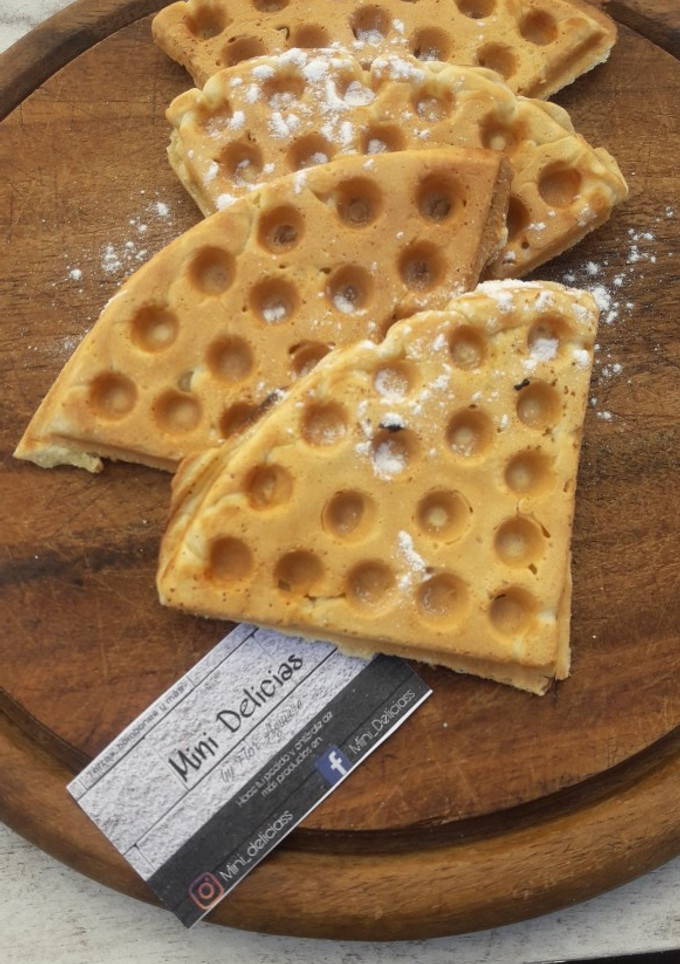 Una foto de Waffles Dulces