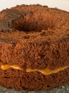 Una foto de Torta de chocolate en microondas