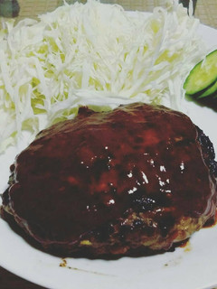A picture of Hambagu (Japanese Hamburger Steak).