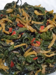 Foto resep Tumis Daun Ubi Teri