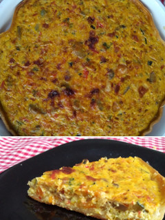 Una foto de Quiche de verduras y queso🥕🌶️🥒🧀