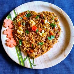 A picture of Vermicelli (Semiya) Veggies Upma.
