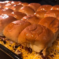 A picture of Nick’s Bacon Cheeseburger Sliders.