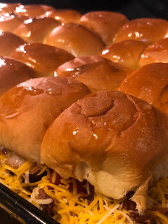 A picture of Nick’s Bacon Cheeseburger Sliders.