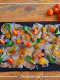 Carpaccio de gambón y kumquats caramelizados con Thermomix