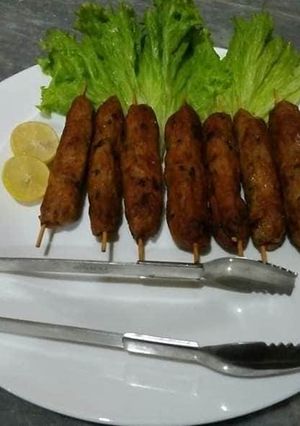 A picture of Chicken Seekh Kebab❤😋.