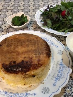 عکسی از دستور ته چين اسفناج