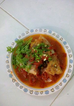 Hình của món Cá diêu hồng sốt cà chua.