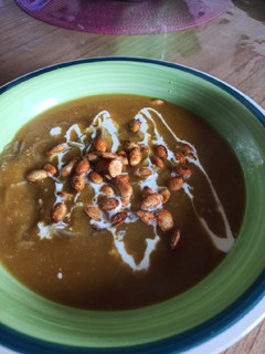Una foto de Sopa crema de calabaza