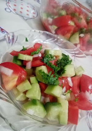 O poză a rețetei Salata ciobanului.