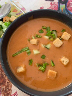 Una foto de Gazpacho casero