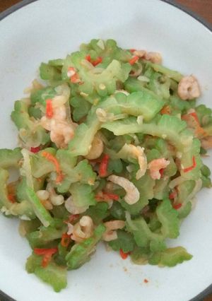 Foto resep Tumis pare udang