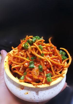 A picture of Jain Chinese bhel.