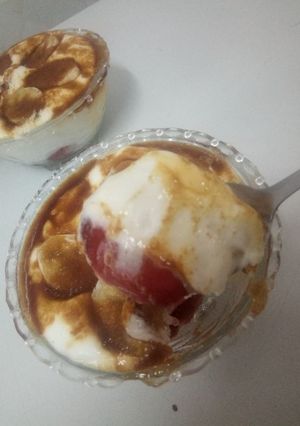 Une photo de Tiramisu fraise banane