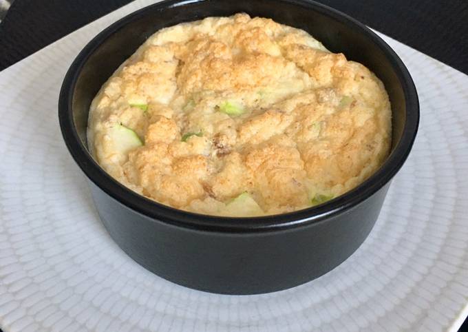 Petits soufflés de thon aux courgettes