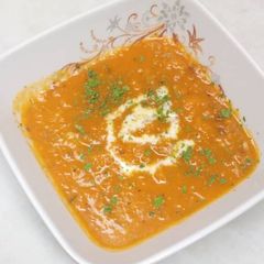 A picture of Spicy pumpkin soup.