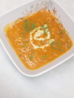 A picture of Spicy pumpkin soup.
