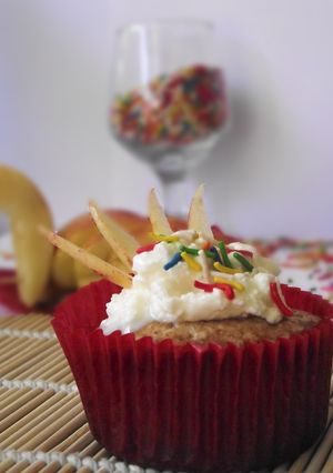 Una foto de Muffins de manzana y canela