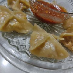 A picture of Steamed Momos.
