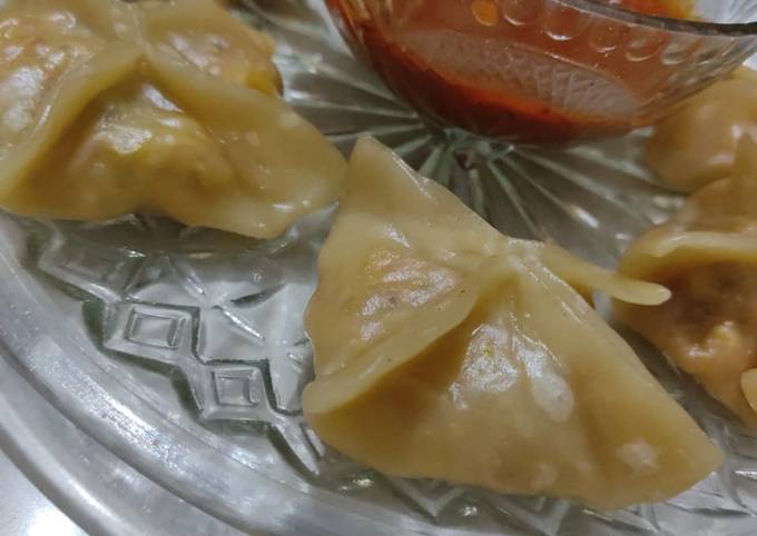 Simple Way to Prepare Homemade Steamed Momos