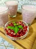 عصير رمان بالحليب 🥤🥤