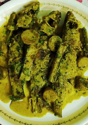 A picture of Mustared Fish Curry(parshe sarshe curry).