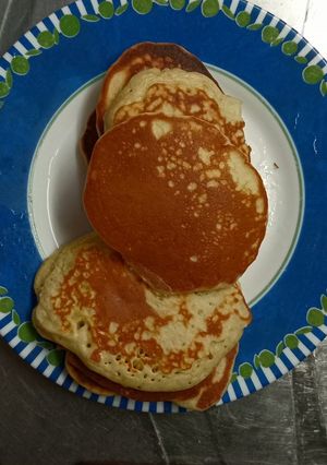 Una foto de Pancakes sin licuadora fáciles