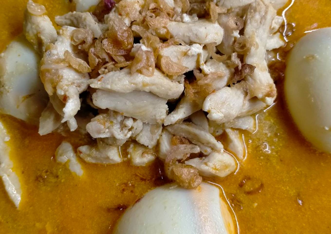 Kare ayam telor sederhana