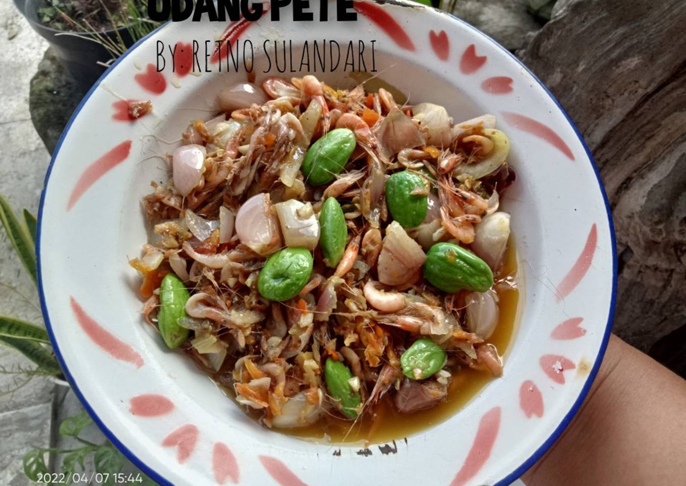14= Tumis BAWANG MERAH udang petai