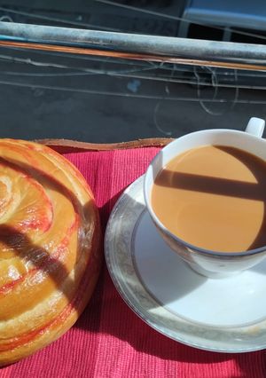 A picture of Dum wali chai.