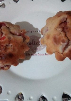 Une photo de Muffins aux fraises