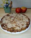 Tarta de manzana (con base de avena, harina integral y maizena)